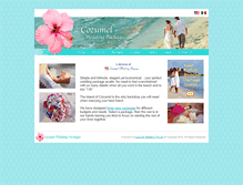 Tablet Screenshot of cozumelweddingpackages.com